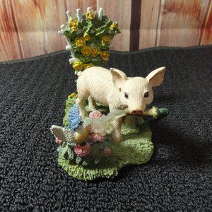 VTG Farm livin collection LIttle Squirt Piggy figurine~CUTE~detailed~hamilton